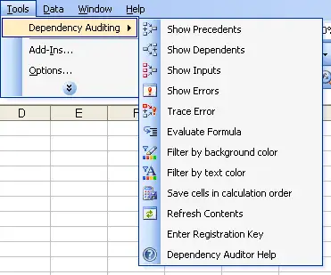 Dependency Auditor menu