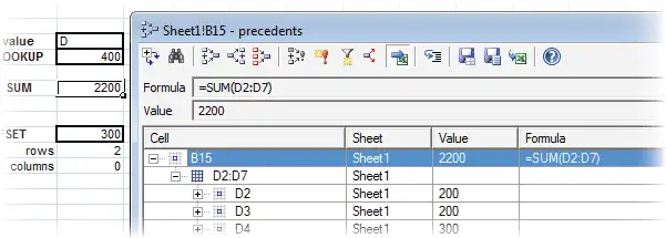 Dependency Auditor - excel dependency tree